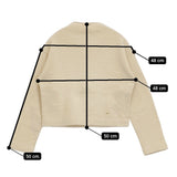 45R/45rpm 裏毛の17色四角カーディガン WOMEN 定価24200円 23AW ベージュ レディース フォーティーファイブアールピーエム【中古】5-1026T♪