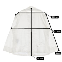 45R/45rpm インドカディの四角ブラウス　定価34100円 ブラウス シャツ ホワイト レディース フォーティーファイブアールピーエム【中古】5-1001M∞