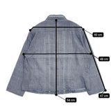 45R/45rpm インドカディの四角レースブラウス（藍) 定価52800円 ブラウス シャツ ブルー レディース フォーティーファイブアールピーエム【中古】5-1124M∞