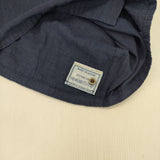 45R/45rpm 藍インドカディdeカットワークブラウス 定価52800円 インディゴ ブラウス シャツ ネイビー レディース フォーティーファイブアールピーエム【中古】5-1106M∞