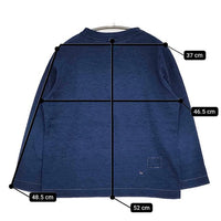 45R/45rpm コットン インディゴ サイズ1 長袖Ｔシャツ カットソー ロンＴ ネイビー レディース フォーティーファイブアールピーエム【中古】5-1001M∞