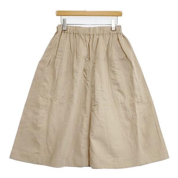 45R/45rpm コットンリネンゴマチノのスカート 定価29700円 ロングスカート ベージュ レディース フォーティーファイブアールピーエム【中古】5-1124M∞