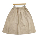 45R/45rpm コットンリネンゴマチノのスカート 定価29700円 ロングスカート ベージュ レディース フォーティーファイブアールピーエム【中古】5-1124M∞
