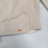 Vm コットン ダブルジップ 裏起毛 パーカー キナリ ベージュ レディース ヴーム【中古】5-1208T∞