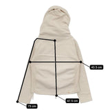 Vm コットン ダブルジップ 裏起毛 パーカー キナリ ベージュ レディース ヴーム【中古】5-1208T∞