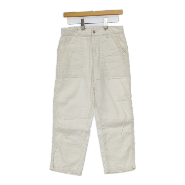 grown in the sun コットン リネン ベイカーパンツ 日本製 サイズ0 パンツ オフホワイト レディース グローンインザサン【中古】5-0801M△