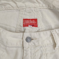 grown in the sun コットン リネン ベイカーパンツ 日本製 サイズ0 パンツ オフホワイト レディース グローンインザサン【中古】5-0801M△