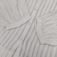 Khadi and Co タック ブラウス シャツ オフホワイト レディース カディ アンド コー【中古】5-1001M∞