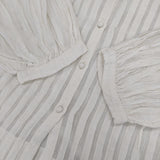Khadi and Co タック ブラウス シャツ オフホワイト レディース カディ アンド コー【中古】5-1001M∞