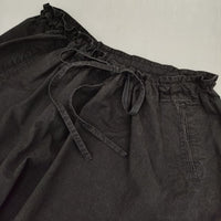 veritecoeur ガーメントダイサルエルパンツ 定価26400円 製品染め VC-2576 コットン パンツ ブラック レディース ヴェリテクール【中古】5-1001M∞