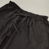 veritecoeur ガーメントダイサルエルパンツ 定価26400円 製品染め VC-2576 コットン パンツ ブラック レディース ヴェリテクール【中古】5-1001M∞