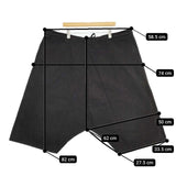 veritecoeur ガーメントダイサルエルパンツ 定価26400円 製品染め VC-2576 コットン パンツ ブラック レディース ヴェリテクール【中古】5-1001M∞