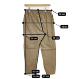 mizuiro-ind イージーパンツ コットン サイズ2 日本製 テーパードパンツ パンツ ベージュ レディース ミズイロインド【中古】5-1021G△