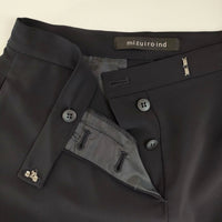 mizuiro-ind ワイドパンツ 日本製 ストレッチ サイズ2 サルエルパンツ ネイビー レディース ミズイロインド【中古】5-0801M△