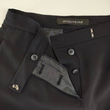mizuiro-ind ワイドパンツ 日本製 ストレッチ サイズ2 サルエルパンツ ネイビー レディース ミズイロインド【中古】5-0801M△
