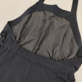 Midi-umi オーバーオール 日本製 ギャザー ホルターネック サロペット ネイビー レディース ミディウミ【中古】5-1021G△