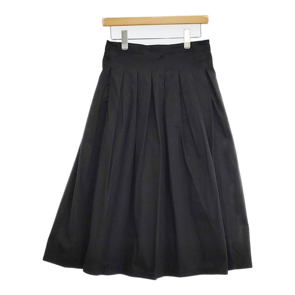 GRANDMA MAMA DAUGHTER GK001-140401 コットンタックスカート 日本製 サイズ1 ロングスカート ブラック レディース グランマママドーター【中古】5-1021G△