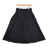 GRANDMA MAMA DAUGHTER GK001-140401 コットンタックスカート 日本製 サイズ1 ロングスカート ブラック レディース グランマママドーター【中古】5-1021G△