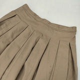 GRANDMA MAMA DAUGHTER GK001-151023 コットンタックスカート チノ サイズ2 日本製 ロングスカート ベージュ レディース グランマママドーター【中古】5-1021G△