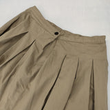 GRANDMA MAMA DAUGHTER GK001-151023 コットンタックスカート チノ サイズ2 日本製 ロングスカート ベージュ レディース グランマママドーター【中古】5-1021G△