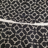 TOCCA 刺繍 サイズ2 シャツ ワンピース ブラック ホワイト レディース トッカ【中古】5-0725S♪