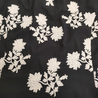 TOCCA 刺繍 ノースリーブ サイズ2 ワンピース ブラック ホワイト レディース トッカ【中古】5-0725S♪