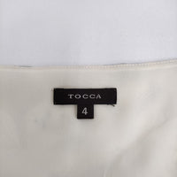 TOCCA 刺繍 サイズ4 花柄 ワンピース アイボリー ブルー レディース トッカ【中古】5-0725S♪