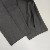 l'atelier du savon ウール混 センタープレススラックス イージー パンツ グレー レディース アトリエドゥサボン【中古】5-1013T∞
