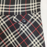 BURBERRY BLUE LABEL ノバチェック サイズ40 ノースリーブ ドレス ウール ワンピース ブラック ホワイト レディース バーバリーブルーレーベル【中古】5-1013T∞