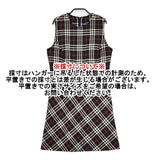 BURBERRY BLUE LABEL ノバチェック サイズ40 ノースリーブ ドレス ウール ワンピース ブラック ホワイト レディース バーバリーブルーレーベル【中古】5-1013T∞