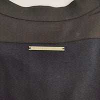 MAX MARA SPORTMAX CODE 切替 ピンタック 半袖 サイズM ワンピース ブラック レディース マックスマーラ【中古】5-0716S♪