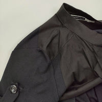 MAX MARA SPORTMAX CODE 切替 ピンタック 半袖 サイズM ワンピース ブラック レディース マックスマーラ【中古】5-0716S♪
