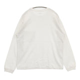 green label relaxing オーガニックヘビーウェイト クルーネック カットソー 長袖Ｔシャツ カットソー ロンＴ ホワイト メンズ グリーンレーベルリラクシング【中古】5-1119M∞