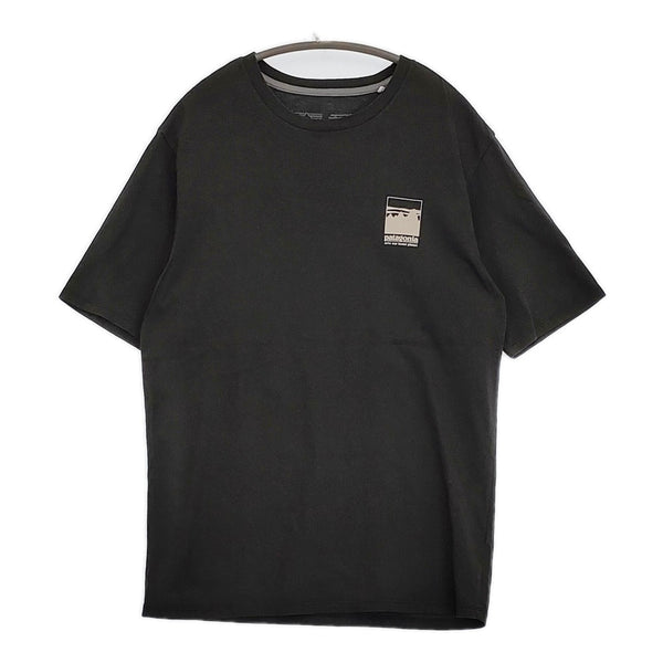 patagonia アルパインアイコンROCパイロットTシャツ 37400 サイズS 半袖Ｔシャツ カットソー FA21 ブラック メンズ パタゴニア【中古】5-0713S♪
