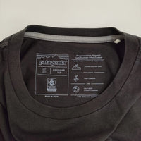patagonia アルパインアイコンROCパイロットTシャツ 37400 サイズS 半袖Ｔシャツ カットソー FA21 ブラック メンズ パタゴニア【中古】5-0713S♪