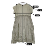 nest Robe リネンフリルギャザードレス 01192-1177 定価27000円 MINT ワンピース ライトグリーン レディース ネストローブ【中古】5-0716S♪