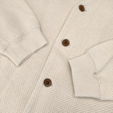 nest Robe 鹿の子 01191-1091 サイズF コットン カーディガン オフホワイト レディース ネストローブ【中古】5-1021M△