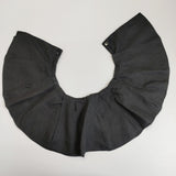 nest Robe 01222-1202 ラミー付け襟 22SS ギャザー 長袖 ブラウス シャツ ブラック レディース ネストローブ【中古】5-0801M△