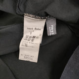 nest Robe コットンリネンマイクロウェザー セーラーブラウス 01233-1413 定価25300円 シャツ ブラック レディース ネストローブ【中古】5-0716S♪