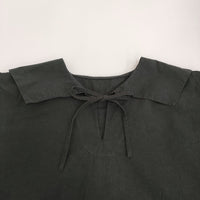 nest Robe コットンリネンマイクロウェザー セーラーブラウス 01233-1413 定価25300円 シャツ ブラック レディース ネストローブ【中古】5-0716S♪