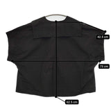 nest Robe コットンリネンマイクロウェザー セーラーブラウス 01233-1413 定価25300円 シャツ ブラック レディース ネストローブ【中古】5-0716S♪