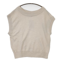 MARGARET HOWELL LINEN COTTON SILK SLIPOVER ノースリーブニット 578-4161003 ベスト 24SS ライトベージュ レディース マーガレットハウエル【中古】5-0801M△