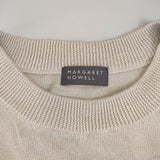 MARGARET HOWELL LINEN COTTON SILK SLIPOVER ノースリーブニット 578-4161003 ベスト 24SS ライトベージュ レディース マーガレットハウエル【中古】5-0801M△