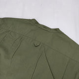 MARGARET HOWELL SOFT COTTON 定価34100円 LEAF バンドカラー サイズ2 長袖シャツ 23SS カーキ レディース マーガレットハウエル【中古】5-1021M△