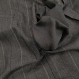 MARGARET HOWELL/FOX BROTHERS WIDE STRIPE FINE WOOL 定価62700円 スラックスパンツ 23AW Cグレー レディース マーガレットハウエル/フォックスブラザーズ【中古】5-1026G♪