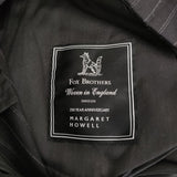 MARGARET HOWELL/FOX BROTHERS 250周年 STRIPE WOOL PLAINWEAVE 定価57200円 パンツ 22AW ブラック レディース マーガレットハウエル/フォックスブラザーズ【中古】5-1026T♪