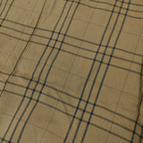 MARGARET HOWELL 578-9253019 COTTON SILK CHECK 定価30240円 丸襟 長袖シャツ ブラウン レディース マーガレットハウエル【中古】5-1021M△