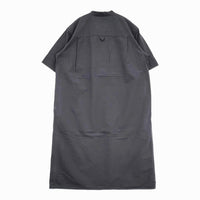 MHL. 595-4157502 SANDED COTTON LINEN OP 定価29700円 サイズ1 ワンピース 24SS ネイビー レディース エムエイチエル【中古】5-0725S♪