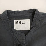 MHL. 595-4157502 SANDED COTTON LINEN OP 定価29700円 サイズ1 ワンピース 24SS ネイビー レディース エムエイチエル【中古】5-0725S♪