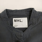 MHL. 595-4157502 SANDED COTTON LINEN OP 定価29700円 サイズ1 ワンピース 24SS ネイビー レディース エムエイチエル【中古】5-0725S♪